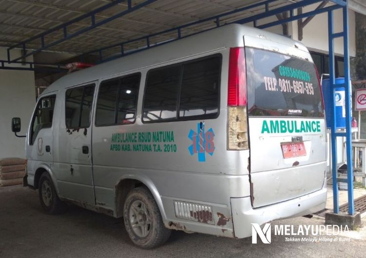 Duh, Mobil Ambulans Angkut Pasien RSUD Natuna Sudah Karatan