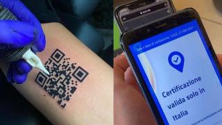 Viral.. Pria Asal Italia Buat Tato Barcode Vaksin COVID-19 di Lengannya