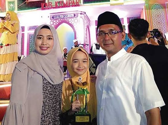 Selamat! Gadis Cantik Riau Juara Pertama MTQ Internasional Qatar