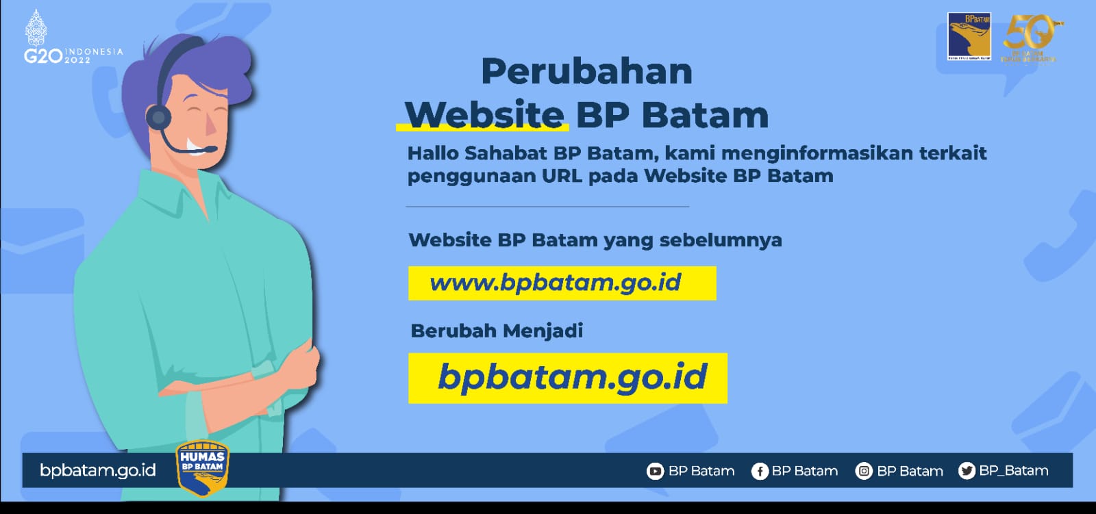 Sempurnakan Layanan Digital, BP Batam Sederhanakan Link Website bpbatam.go.id