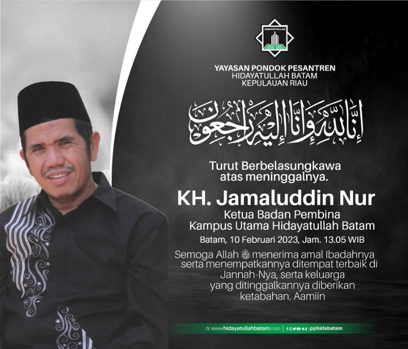 KH Jamaluddin Nur Berpulang, Cen Sui Lan Kenang Sosok Yang Berbuat ...