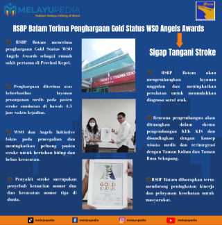 INFOGRAFIS: RSBP Batam Terima Penghargaan Gold Status WSO Angels Awards