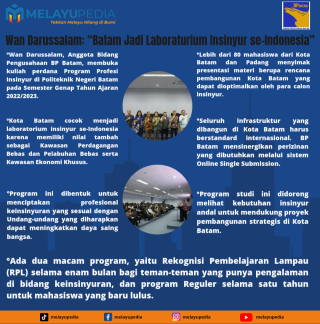 INFOGRAFIS: Wan Darussalam: “Batam Jadi Laboratorium Insinyur se-Indonesia”