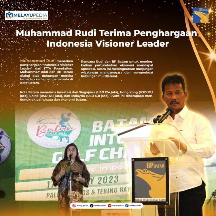 INFOGRAFIS: Muhammad Rudi Terima Penghargaan Indonesia Visioner Leader