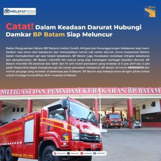 INFOGRAFIS: Dalam Keadaan Darurat Hubungi Damkar BP Batam Siap Meluncur