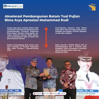 INFOGRAFIS: Akselerasi Pembangunan Batam Tuai Pujian, Bima Arya Apresiasi Muhammad Rudi