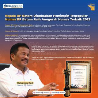 INFOGRAFIS: Kepala BP Batam Dinobatkan Pemimpin Terpopuler, Humas BP Batam Raih Anugerah Humas Terbaik 2023