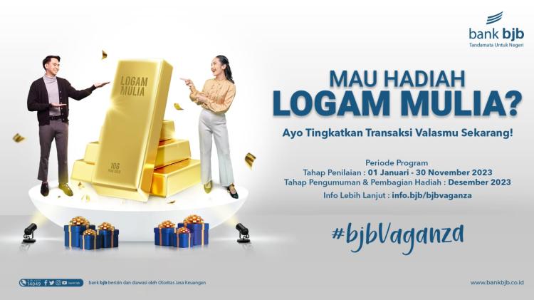 bjb Vaganza 2023, Transaksi Valuta Asing di bank bjb Raih Hadiah Logam Mulia