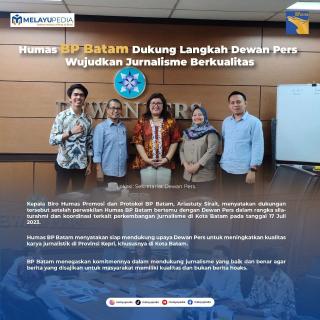 INFOGRAFIS: Humas BP Batam Dukung Jurnalisme Berkualitas bersama Dewan Pers