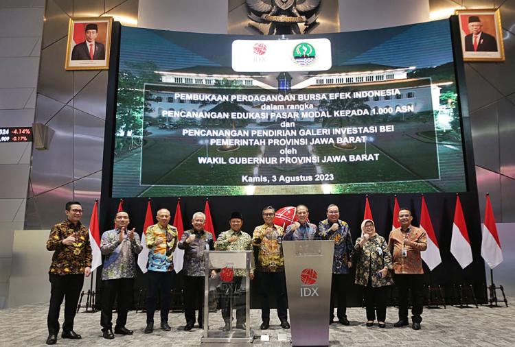 Buka Perdagangan Bursa Efek Indonesia, Pemprov Jabar, BEI, OJK, bank bjb serta bjb Sekuritas Siap Akselerasi Literasi & Inklusi Pasar Modal Kepada ASN