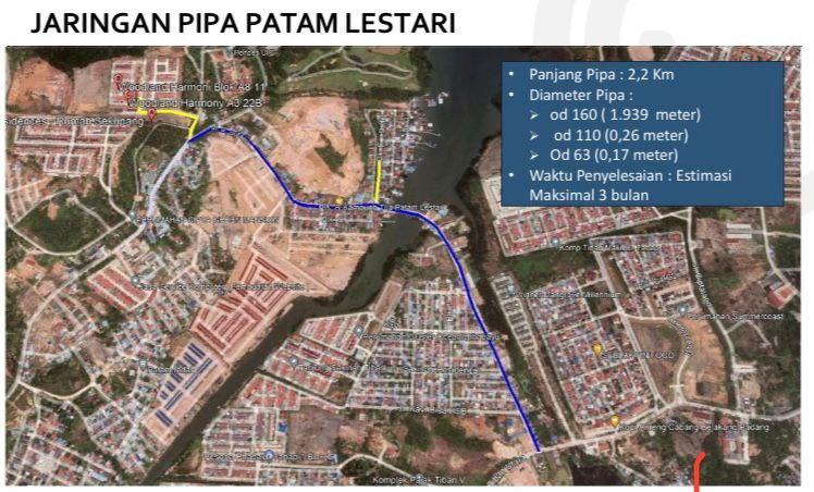 BU SPAM BP Batam Bangun Jaringan Baru di Daerah Saguba dan Tiban