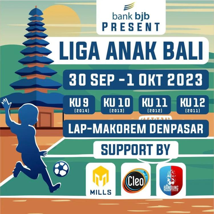 Dukung Pembinaan Sepak Bola Sejak Dini, bank bjb Gelar Liga Anak Bali 2023