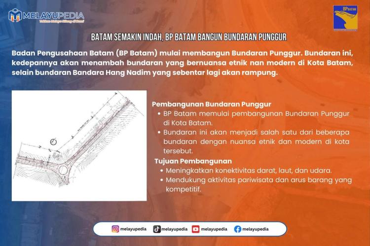 INFOGRAFIS: Batam Semakin Indah, BP Batam Bangun Bundaran Punggur