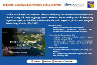 INFOGRAFIS: Klarifikasi BP Batam Tentang Isu Pulau Rempang