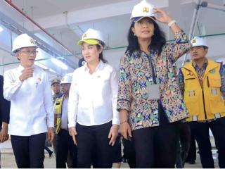 Cen Sui Lan Tinjau Pembangunan Pasar Baru Tanjungpinang, Progres Capai 86 Persen