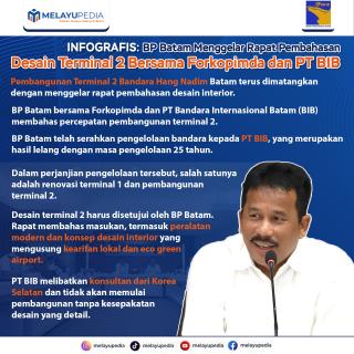 INFOGRAFIS: BP Batam Gelar Rapat Bahas Desain Terminal 2 Bersama Forkopimda dan PT BIB