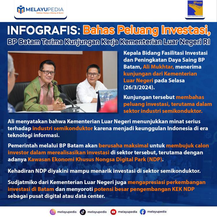 INFOGRAFIS: Bahas Peluang Investasi, BP Batam Terima Kunjungan Kerja Kementerian Luar Negeri RI