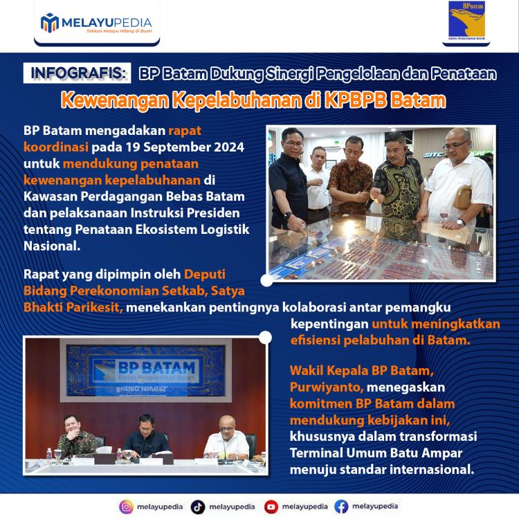 INFOGRAFIS: BP Batam Dukung Sinergi Pengelolaan dan Penataan Kewenangan Kepelabuhanan di KPBPB Batam