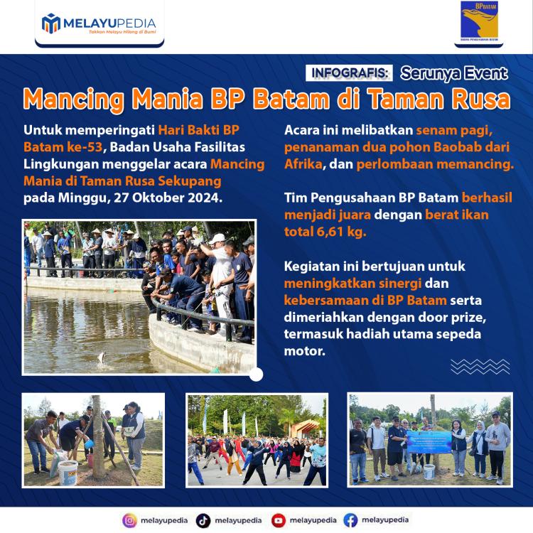 INFOGRAFIS: Serunya Event Mancing Mania BP Batam di Taman Rusa