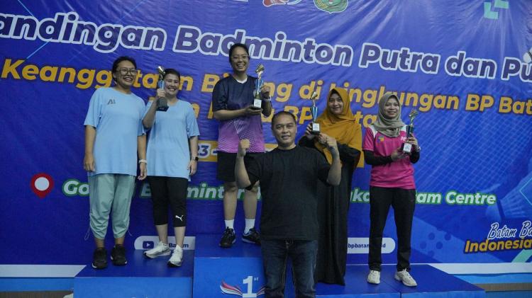 Pertandingan Badminton Dalam Rangka Hari Bakti BP Batam ke-53 Tahun Resmi Berakhir