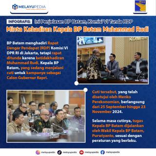 INFOGRAFIS: Ini Penjelasan BP Batam, Komisi VI Tunda RDP Minta Kehadiran Kepala BP Batam Muhammad Rudi